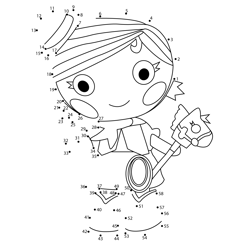 Trouble Dusty Trails Lalaloopsy Dot to Dot Worksheet