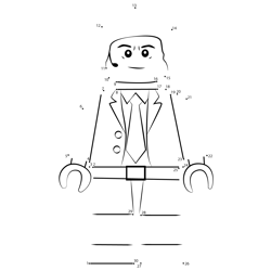 Lego Agent Coulson Dot to Dot Worksheet