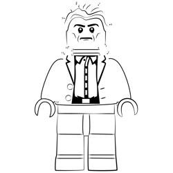 Lego Aldrich Killian Dot to Dot Worksheet