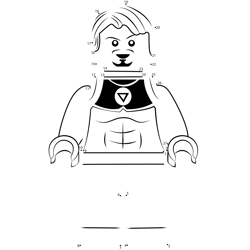Lego Tony Stark Dot to Dot Worksheet