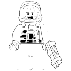 Lego Winter Soldier Dot to Dot Worksheet