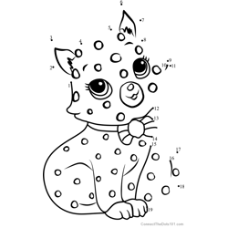 Custard the Cat Dot to Dot Worksheet
