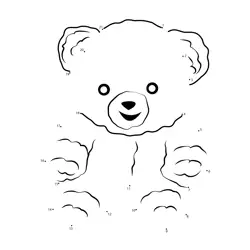 Cute Teddy Bear Creation Dot to Dot Worksheet
