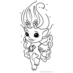 Dolly from The Zelfs Dot to Dot Worksheet