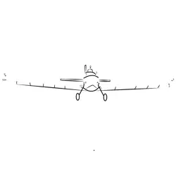 Classic Aircraft Shape Game Dot to Dot Worksheet