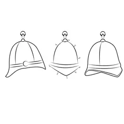 Military Headwear Tracing Fun Dot to Dot Worksheet