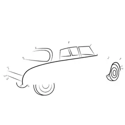 Classic French Car Creation Dot to Dot Worksheet