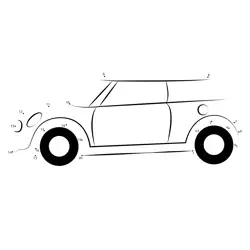 Assemble Your Own Mini Cooper Dot to Dot Worksheet