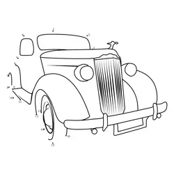 Vintage Packard Automobile Venture Dot to Dot Worksheet