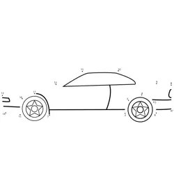 Automotive Vehicle Numerical Game Dot to Dot Worksheet