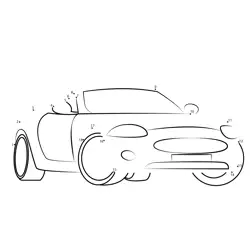 Sportscar Formation Game Dot to Dot Worksheet