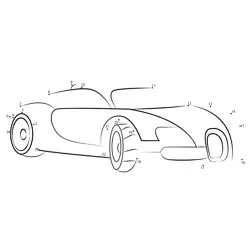 Fast Vehicle Number Tracing Dot to Dot Worksheet