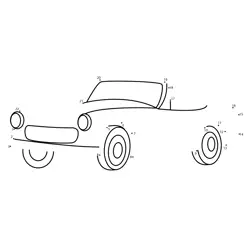Classic Automobile Formation Game Dot to Dot Worksheet