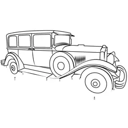 Classic Automobile Numbers Challenge Dot to Dot Worksheet