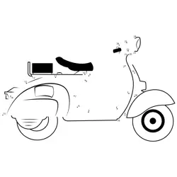 Retro Scooter Build Challenge Dot to Dot Worksheet