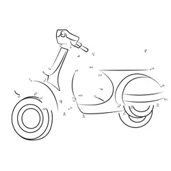 Complete the Two Wheel Vehicle Dot to Dot Worksheet