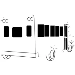 New York City School Bus Dot to Dot Worksheet