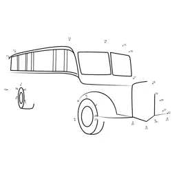 Passenger Vehicle Building Guide Dot to Dot Worksheet