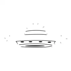 UFO Formation Voyage Dot to Dot Worksheet