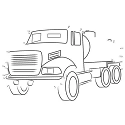 Fuel Delivery Truck Vehicle Dot to Dot Worksheet