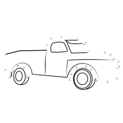 Forming a Truck Shape Dot to Dot Worksheet