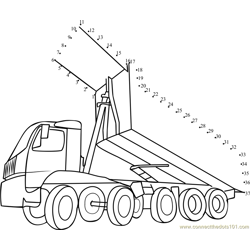Dump Truck Dot to Dot Worksheet