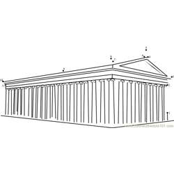 Temple of Artemis Dot to Dot Worksheet