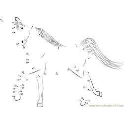 Unicorn Dot to Dot Worksheet