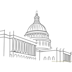 Washington Capital of the United States of America Dot to Dot Worksheet
