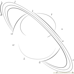 Planet Uranus Icon Dot to Dot Worksheet