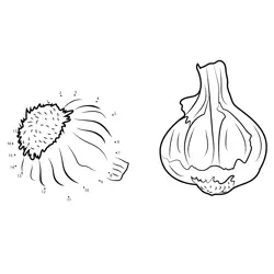 Garlic Shape Challenge Dot to Dot Worksheet