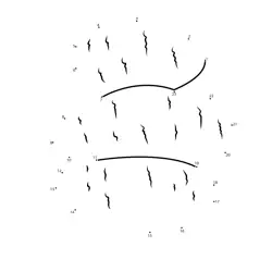 Sweet Potato Shape Creation Dot to Dot Worksheet