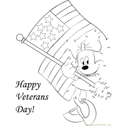 Veterans Day Dot to Dot Worksheet