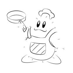 Chef Kawasaki Kirby Dot to Dot Worksheet
