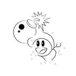 Poppy Bros. Jr. Kirby Dot to Dot Worksheet