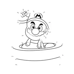 Super Mario Bros Character Fun Dot to Dot Worksheet