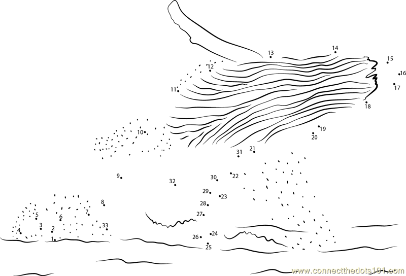 Whale Watch Dot To Dot Printable Worksheet Connect The Dots