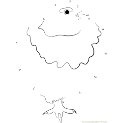 A Willow Ptarmigan Dot to Dot Worksheet