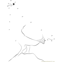 Lagopus leucura Dot to Dot Worksheet