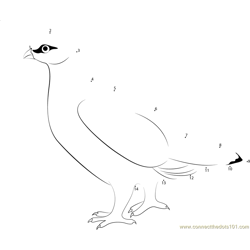 Lagopus muta Dot to Dot Worksheet