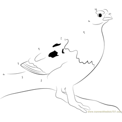 White Ptarmigan out in Winter Dot to Dot Worksheet