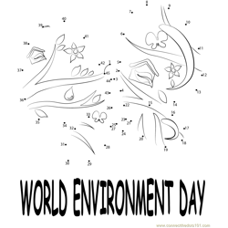 World Environment Day Dot to Dot Worksheet